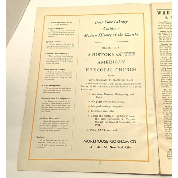 The Laymans Magazine May 1940 Episcopal Living Church News Vintage Christian - Picture 6 of 11